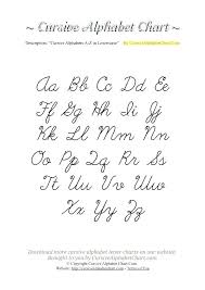 cursive alphabet uppercase and lowercase alphabet image