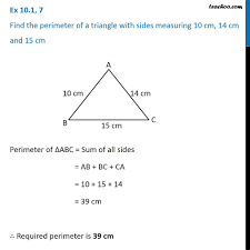 We did not find results for: Ex 10 1 7 Find Perimeter Of A Triangle With Sides 10 Cm 14 Cm 15