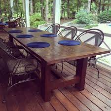 Except for my daughter's birthday celebrations, we. 10 Foot Farm Table With Reclaimed Barn Wood Barn Wood Barn Wood Crafts Diy Patio Table