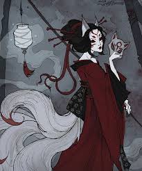 Irenhorrors On Instagram Kitsune In Japanese Folklore Foxes Are Very Special Creatures They Japanese Folklore Japanese Myth Japanese Mythical Creatures