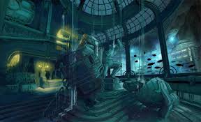 Bioshock Would You Kindly Gif An Underwater City Gone Wrong Bioshock Art Bioshock Artwork Game Concept Art