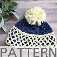 Frosty Mornings Brimmed Beanie Crochet Hat Pattern Fold Up Etsy Crochet Hat Pattern Crochet Hats Crochet