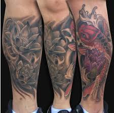 Some prefer to get large pieces of koi. Cherry Blossom Lotus Koi Fish Tattoo Design Novocom Top