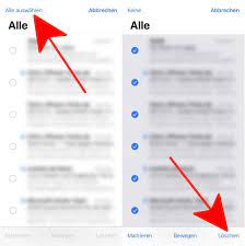 Alle mails vom iphone löschen