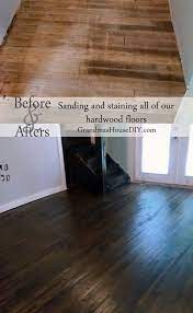 Inexpensive Wood Floor That Looks Like A Million Dollars Four Years Later Hardwood Floors Diy Hardwood Floors Staining Hardwood Floors