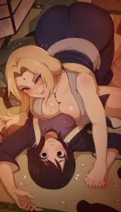 Tsunade and her assistant Shizune get dirty in Merunyaa's lesbian porn - Naruto fan-favorite uncensored art