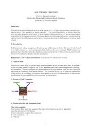 Soil formation plays a part in agricultural land use. Pdf Soil Forming Processes