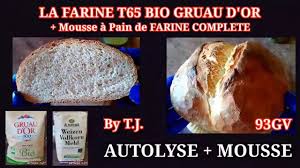 93 La Farine T65 Bio Gruau D Or Avec Une Mousse A Pain Complete Ben Oui Pain Maison Methode Tj Youtube