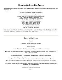 How to write a bio poem. Bio Poem Bio Poems Bio Poem Examples Writing A Bio