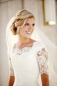 We Have Several Options For Modest Wedding Dresses Temple Ready Bridal Gowns With Lace For A More T Modest Wedding Dresses Modest Wedding Wedding Dresses 101