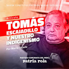 Tomás Escajadillo y nuestro indigenismo