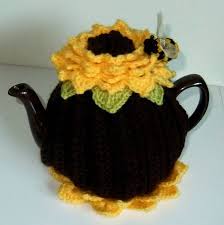 There is something comforting about a tea cozy. Sunflower Tea Cosy Crochet Tea Cozy Tea Cosy Knitting Pattern Knitted Tea Cosies