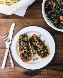 Stuffed Delicata Squash Recipe A Couple Cooks Recipe Delicata Squash Vegetarian Thanksgiving Recipes Healthy Vegetable Recipes
