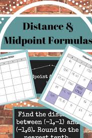 Midpoint Distance Formulas Midpoint Formula Distance Formula Midpoint