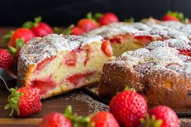Easy Strawberry Cake Recipe Loaded With Strawberries So Soft Lightly Sweet Moist And Bursting W Strawberry Cake Easy Strawberry Cake Recipes Sour Cream Cake