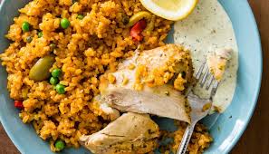 This is my own version of arroz con pollo/ chicken with rice. Arroz Con Pollo Rice With Chicken The Splendid Table