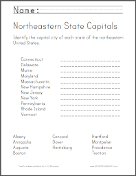 Students can complete each worksheet in order or assign different sheets for different students based on ability. Us State Map And Capitals Quiz