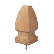 Deckorail 4 In X 4 In Gothic Wood Post Cap Finial 6 Pack In 2020 Wood Post Post Cap Finials