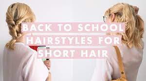 Cute hairstyles for short hair. 3 Easy Back To School Hairstyles For Short Hair Youtube