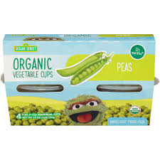 It's time to play the healthy foods name game! with mr. Ewg S Food Scores Seneca Sesame Street Peas Organic Vegetable Cups Peas