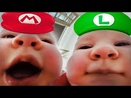 Baby Eats Camera And Sings The Mario Bros Theme Song Meme Youtube
