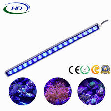 China Waterproof 55 85 115cm Led Aquarium Light Bar With Blue White Green Uv Light For Fish Tank China Led Aquarium Light Led Aquarium Light Bar