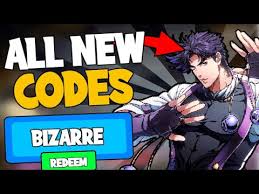 Redeeming codes in your bizarre adventure will help you get useful items, and exp boosts for progress. All Your Bizarre Adventure Codes April 2021 Roblox Codes Secret Working Youtube