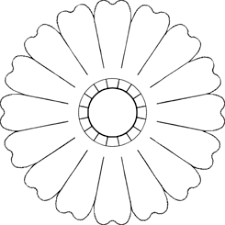 A flower petal template is very useful which can be apply for decorating different kinds of cards and gift boxes intended for special occasions. Free Flower 16 Petal Template Vector Illustration