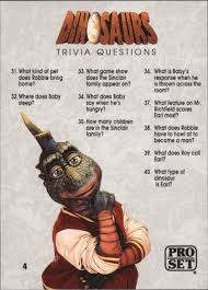 But, if you guessed that they weigh the same, you're wrong. 1992 Dinosaurs Tv Show 4t Trivia Questions 31 40 Nm Mt