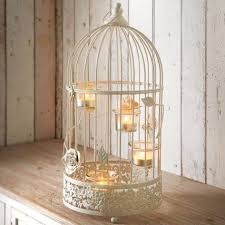 White Bird Cage Candle Holder Cute Bird Cage Vintage Lanterns Vintage Candles Lantern Centerpiece Wedding