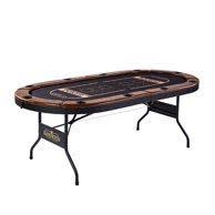 Barrington 6 Players 5 In 1 Combo Game Poker Table Accessories Included Black Walmart Com Poker Table Folding Poker Table Multi Game Table