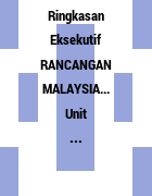 Unit perancang ekonomi negeri/upen fungsi upen. Holdings Ringkasan Eksekutif Rancangan Malaysia