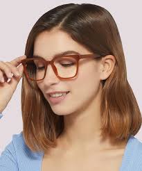 Glasses Direct ™ -Gian Square Milky Amber Full Rim Eyeglasses