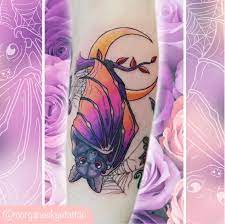 Cute fluffy flying bat tattoo design. 31 Bat Tattoos That Say I Am The Night But Also Very Cute Let S Eat Cake
