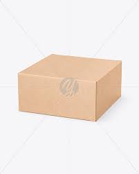 Download Kraft Box Mockup In Box Mockups On Yellow Images Object Mockups