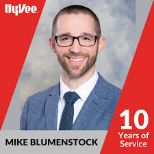 We're celebrating employees with milestone anniversaries at Hy-Vee! 🎉  Congratulations and thank you to Deli Supervisor, Mike Blumenstock, for 10  years of service! Congratulations and thank you to Pharmacy Supervisor, Michael  Burgard,