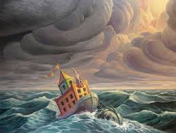 The Crossing By Mark Bryan Giclee Print Artful Home Pop Surrealism Art Surrealism Painting