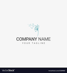 Dandelion Logo Template Royalty Free Vector Image Aff Template Logo Dandelion Royalty Ad Vector Free Hexagon Logo Feminine Logo