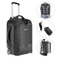 Neewer-Convertible rodas câmera mochila, mala do carrinho de bagagem, barra  dupla, anti-choque, destacável, acolchoado compartimento, 2 em 1 - ...