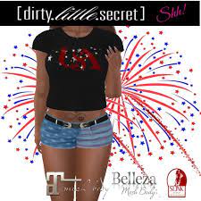 We did not find results for: Second Life Marketplace Dirty Little Secret Stars Stripes Shorts Free T Shirt