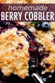 A Delicious And Easy Summer Dessert This Mixed Berry Cobbler Combines Fresh Berries And A Buttery Biscui Berry Cobbler Recipes Berries Recipes Cobbler Recipes