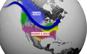 United States Winter Forecast 2020 21 By Noaa Cooler Across The North But Warmer For The South Drought Worsens Across The West
