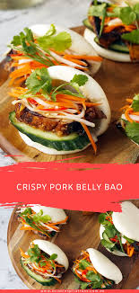 Crispy Pork Belly Bao Asian Inspirations Recipe Pork Belly Pork Belly Recipes Crispy Crispy Pork Belly