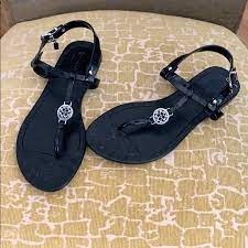 Coach Shoes Coach Pansy Jelly Black Thong Sandals 7b Poshmark