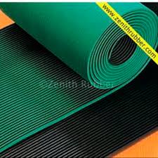 Außerdem sind sie angeraut und damit rutschfest. Rutschfeste Matte Mn Series Zenith Industrial Rubber Products Pvt Ltd Gummi Feingerillte
