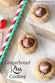 Gingerbread Kiss Cookies L My Kitchen Craze Cookies Recipes Christmas Cookie Recipes Easy Christmas Cookie Recipes