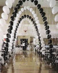 Black And White Balloons Design Party Balloon Arches Black White Balloons Quinceanera Party Balloons