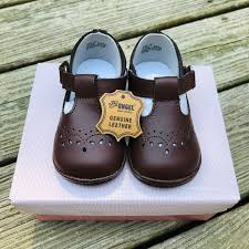 l amour angel baby brown dress shoes nwt