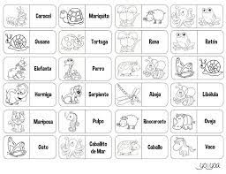 Domino Infantil De Animales Para Colorear Recortar Y Jugar Animalitos Para Colorear Lecciones De La Escuela Dominical Actividades De Comprension