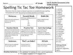You can do the exercises online or download the worksheet as pdf. Spelling Tic Tac Toe Homework Ppt Download